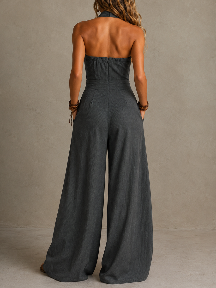 Hailey | Elegant jumpsuit with crossover neckline