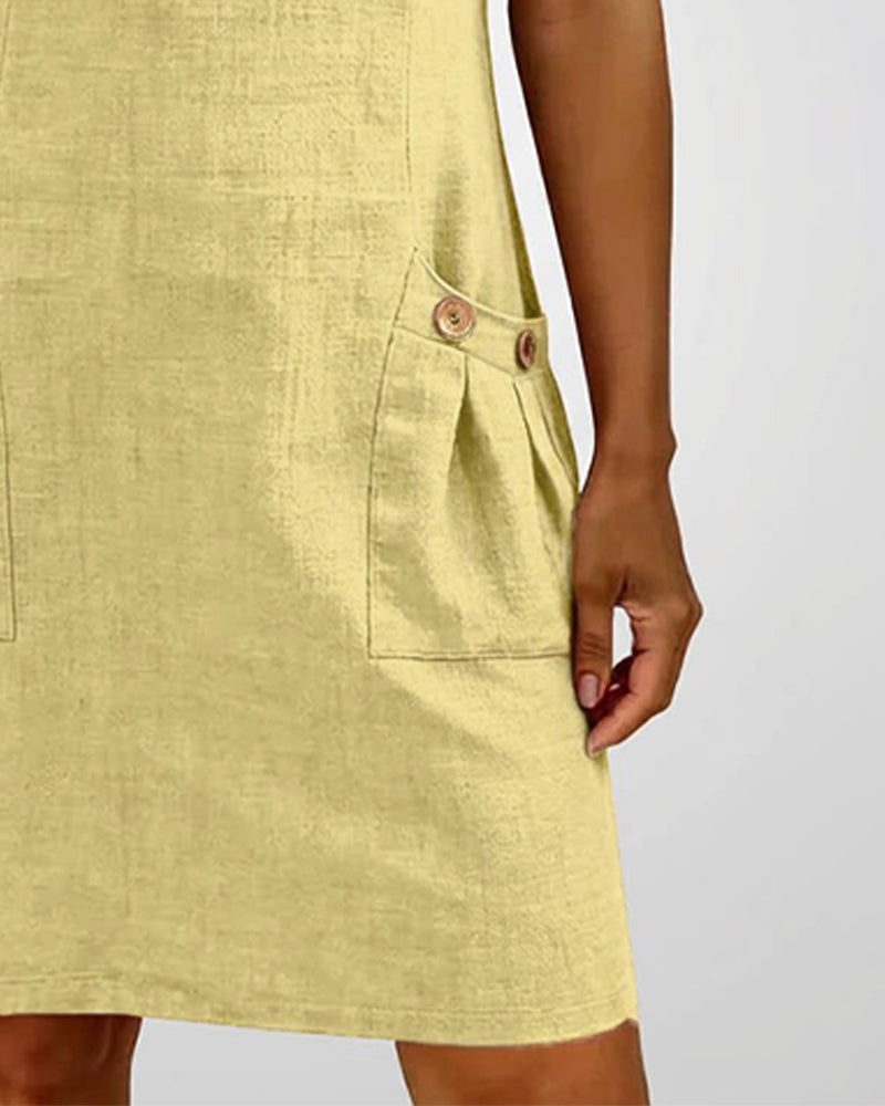 Cassiana™ | Cotton dress with zipper