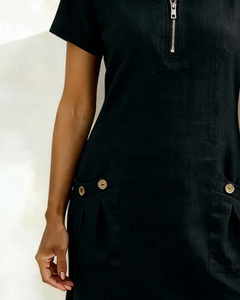 Layna™ | Dress with Zip Fastening