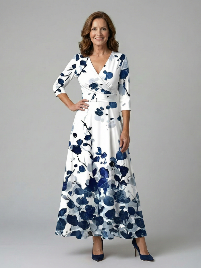 Cecilia™ | Floral Wrap Maxi Dress