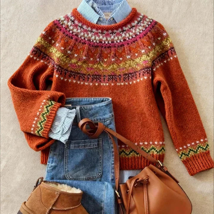 Marlena | Olive Fair Isle Jumper