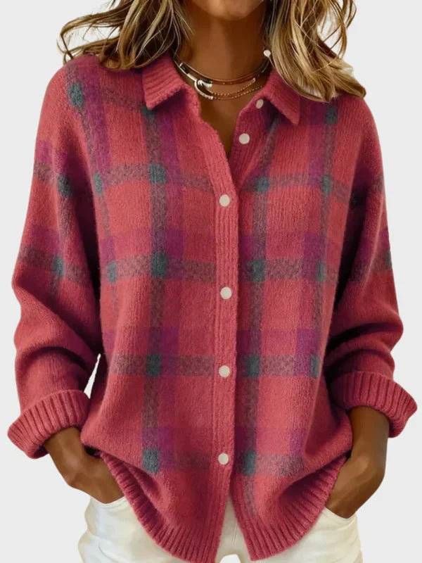 Layla | Retro Plaid Sweater