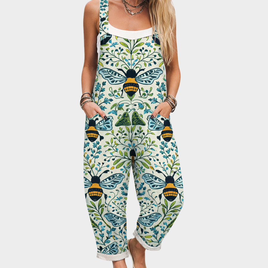 Stephanie™ | Relaxed Dungaree Jumpsuit