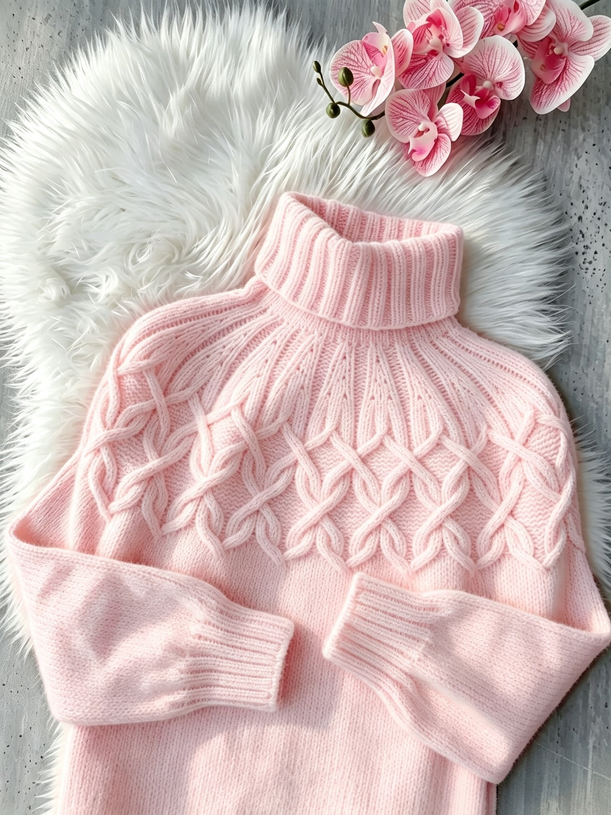 Evelyn™ | Cozy Cable Knit Turtleneck Sweater