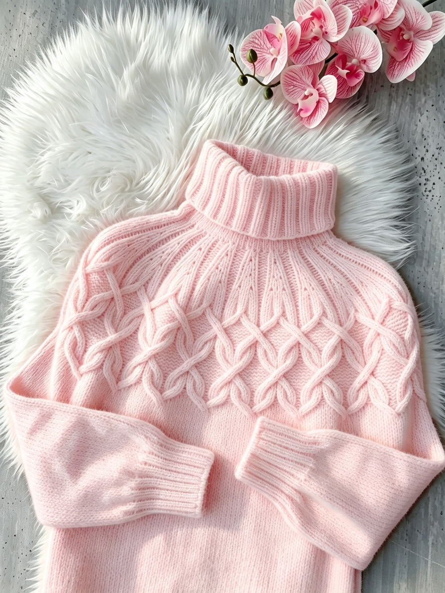 Evelyn™ | Cozy Cable Knit Turtleneck Sweater