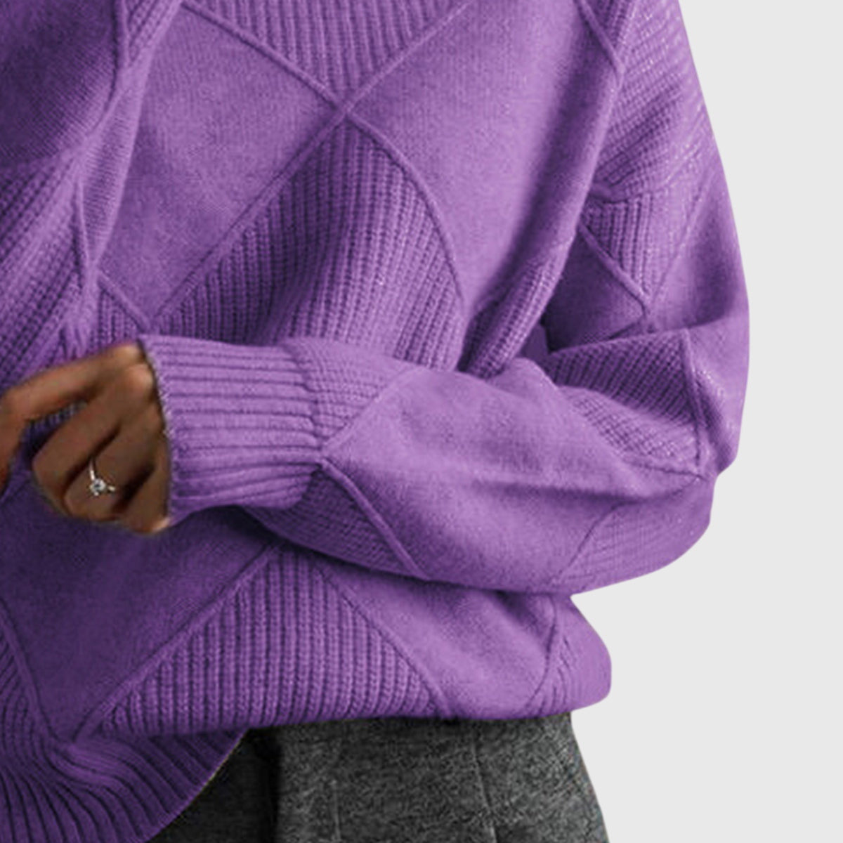 Luna | Turtleneck Knit Sweater