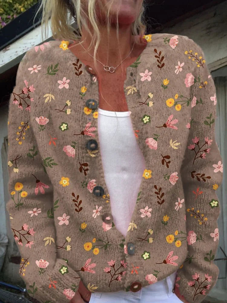 Emilia™ | Stylish Floral Cardigan