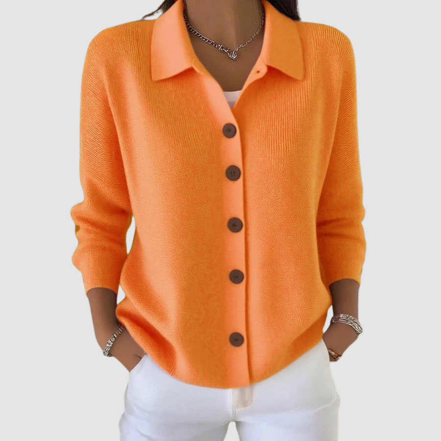 Faith | Button-Up Collared Cardigan