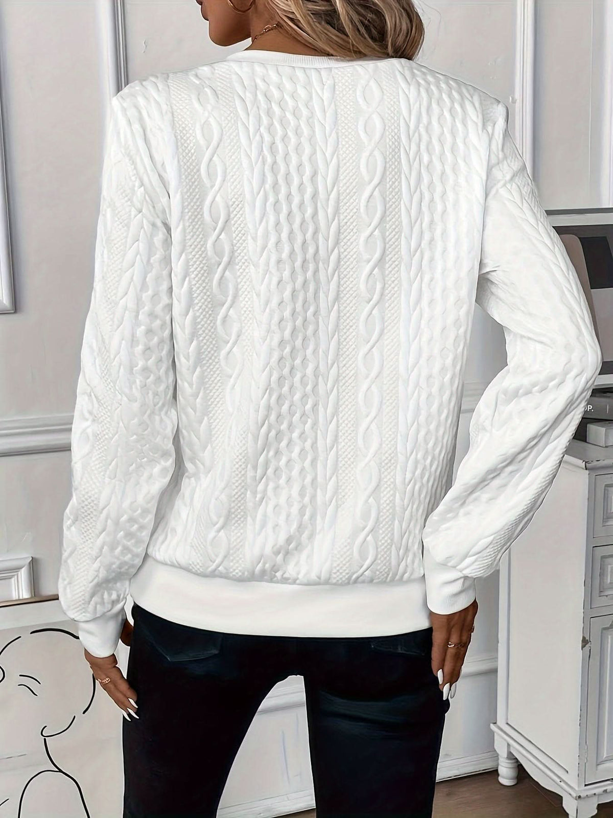 Angela™ | Elegant Textured Zip Front Knit Sweater