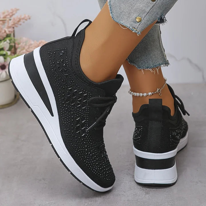 Bonnie | Orthopedic Rhinestone Comfort Sneakers