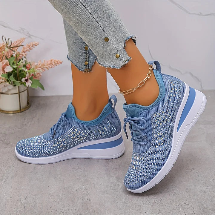 Bonnie | Orthopedic Rhinestone Comfort Sneakers