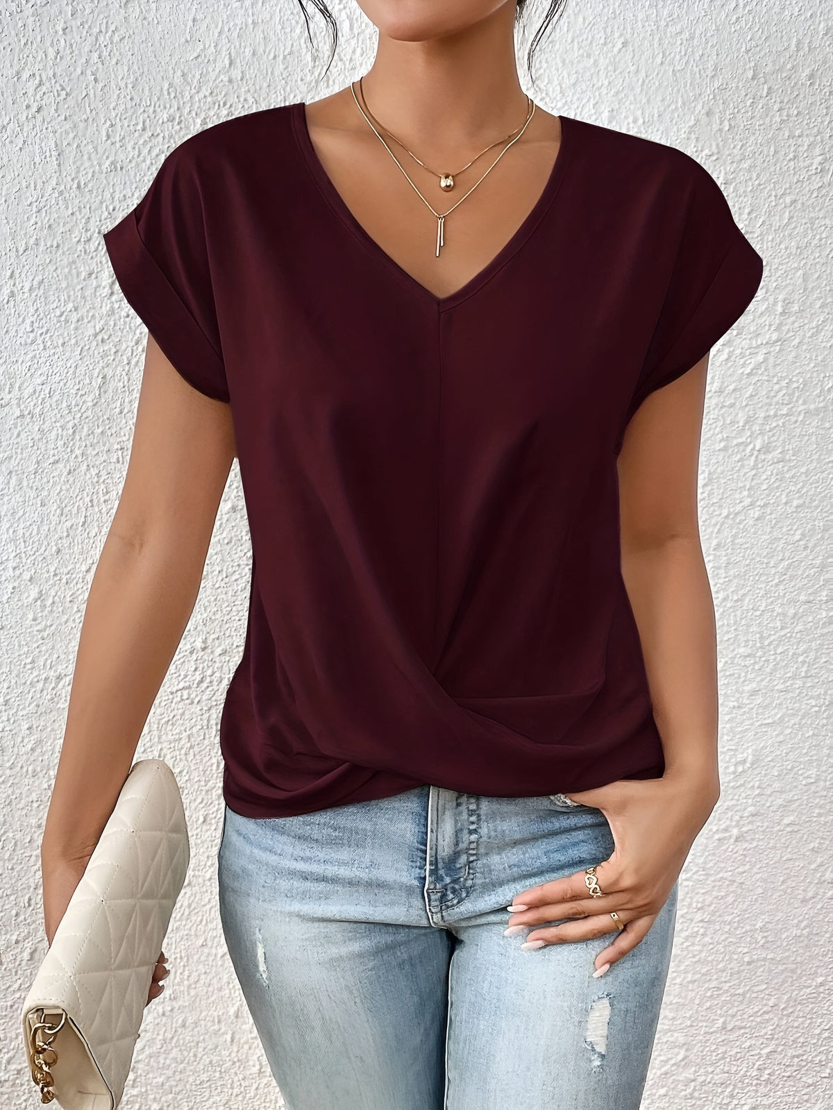 Colorful V-Neck Tee
