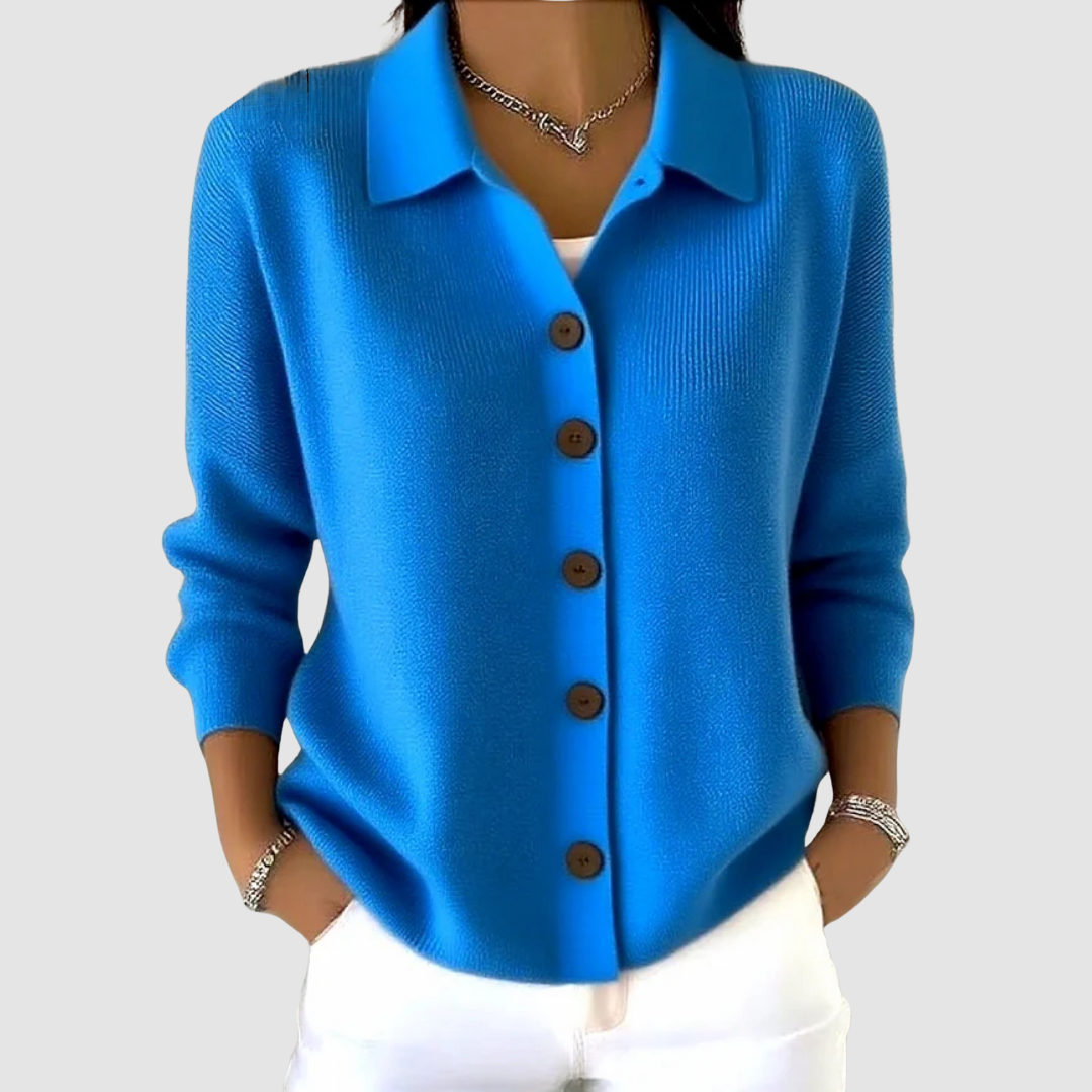 Faith | Button-Up Collared Cardigan