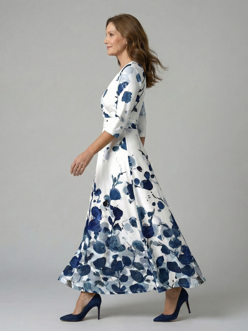 Morwenna | Floral Wrap Maxi Dress
