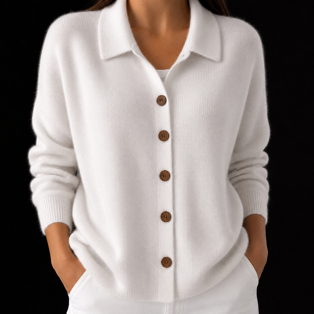 Elara Cashmere Cardigan