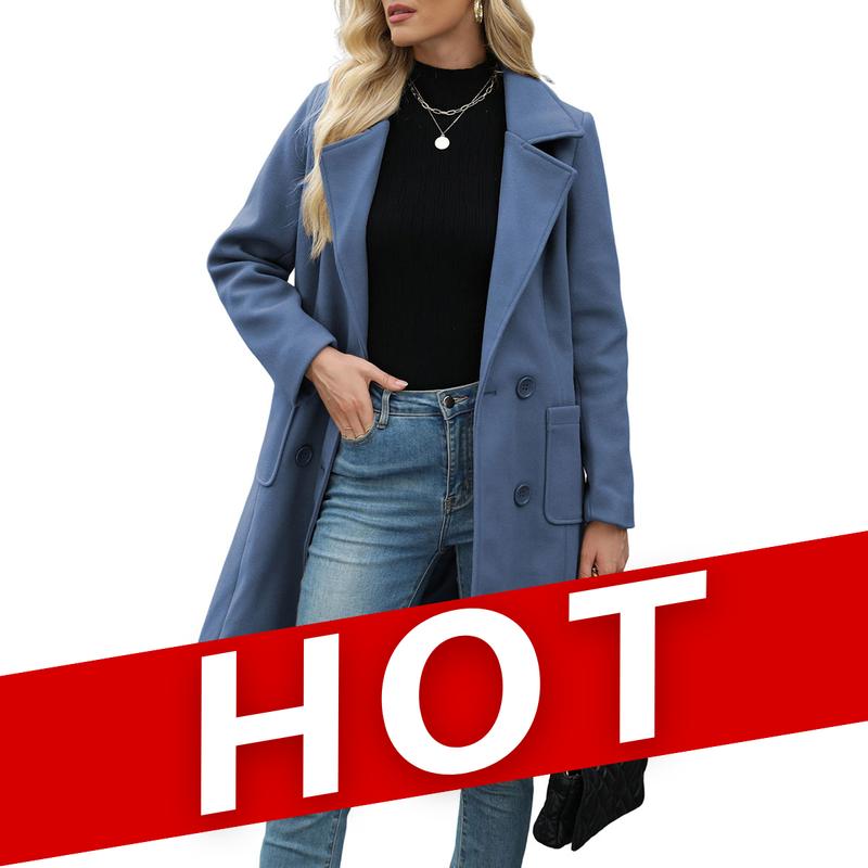 MOORE™ - Casual Wool Blend Warm Coat with Notch Lapel for Winter Wear