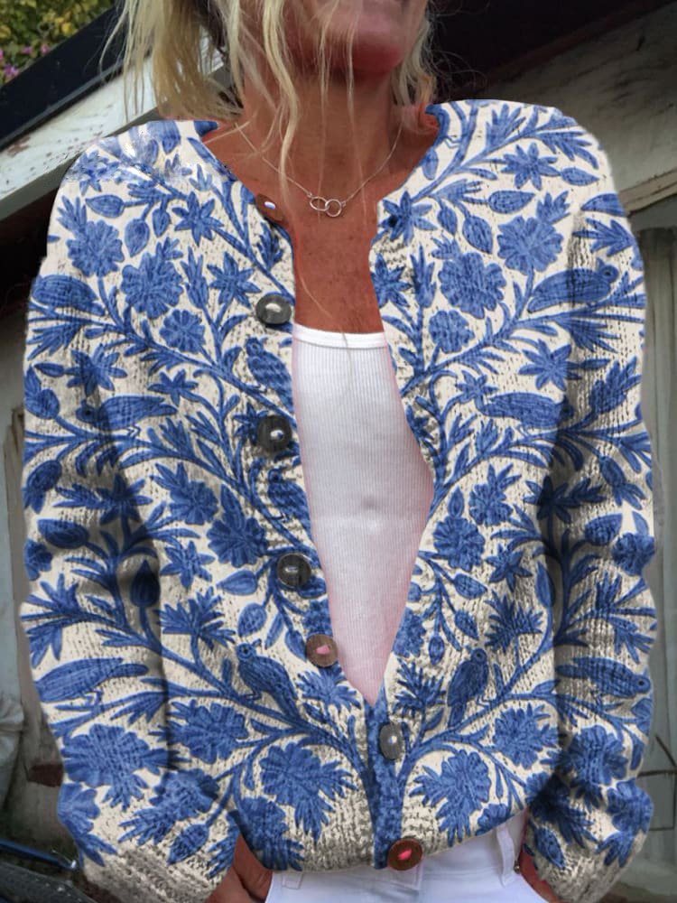 Emilia™ | Stylish Floral Cardigan