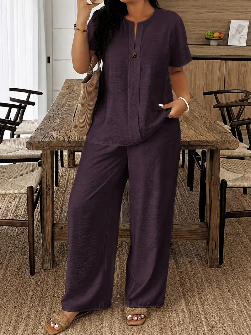Amity™ | Relaxed Wide Leg Two Piece Set