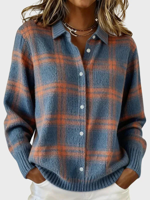 Layla | Retro Plaid Sweater
