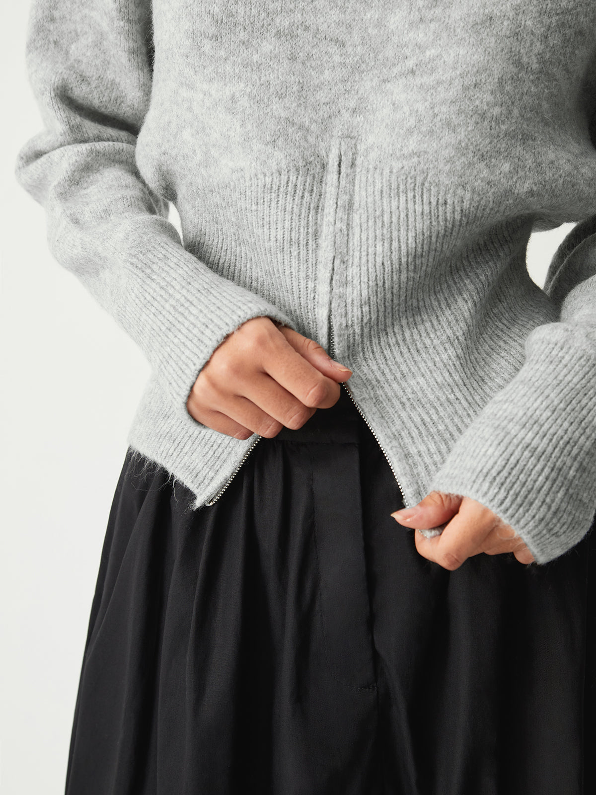 Rosalind | Soft Half-Zip Knit Sweater