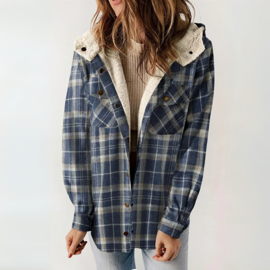 PERESA™ - Casual Long Sleeve Button Front Hooded Coat