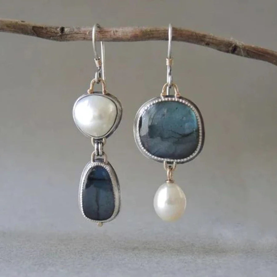 Charming Vintage Blue Stone Earrings