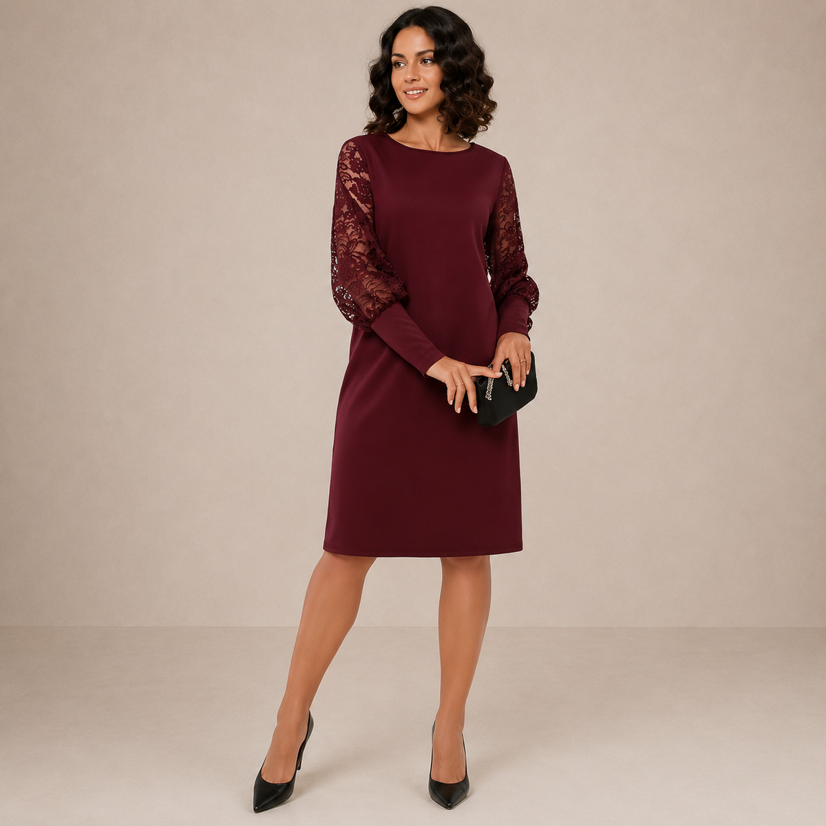 Lucy™ | Elegant Relaxed Midi Dress
