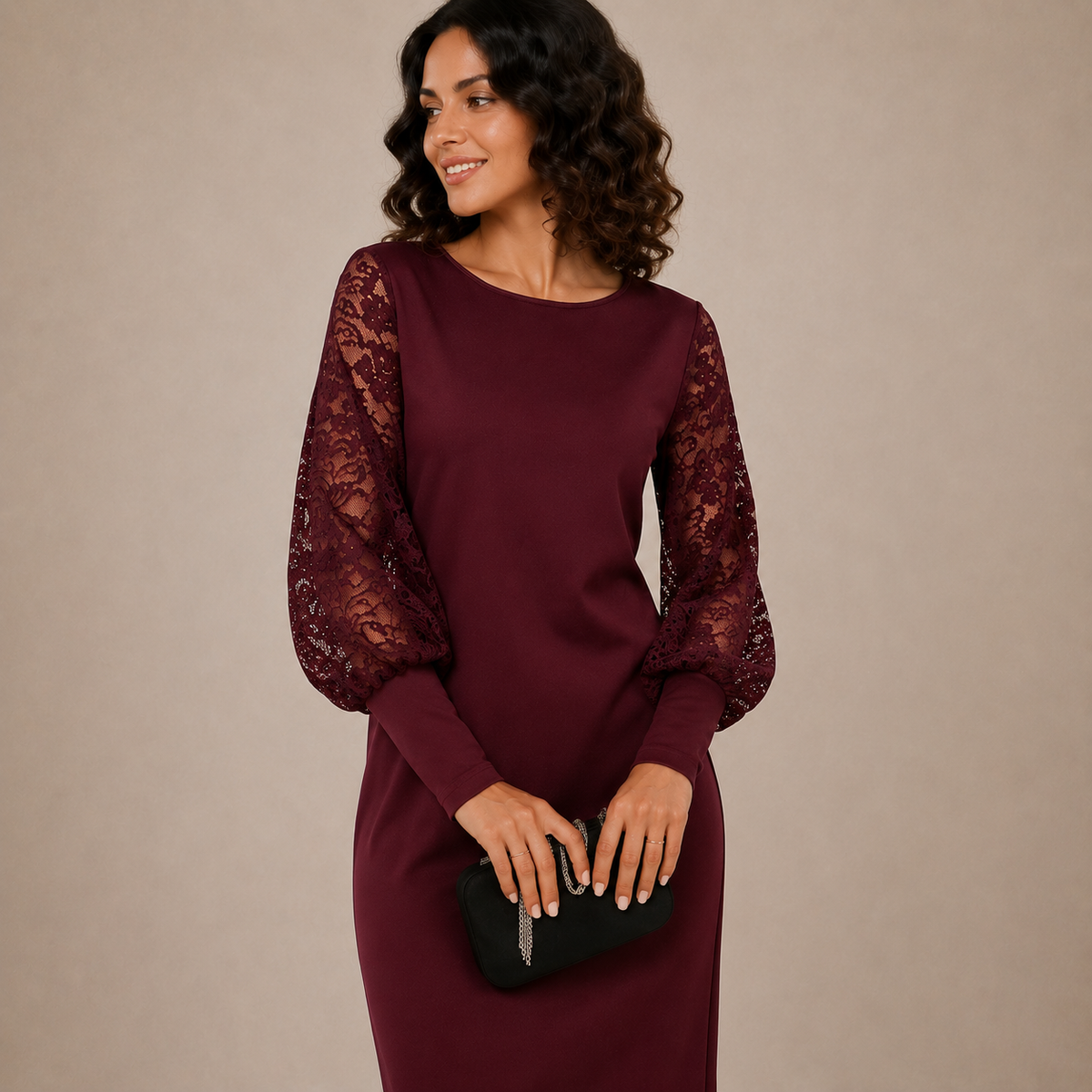 Lucy™ | Elegant Relaxed Midi Dress