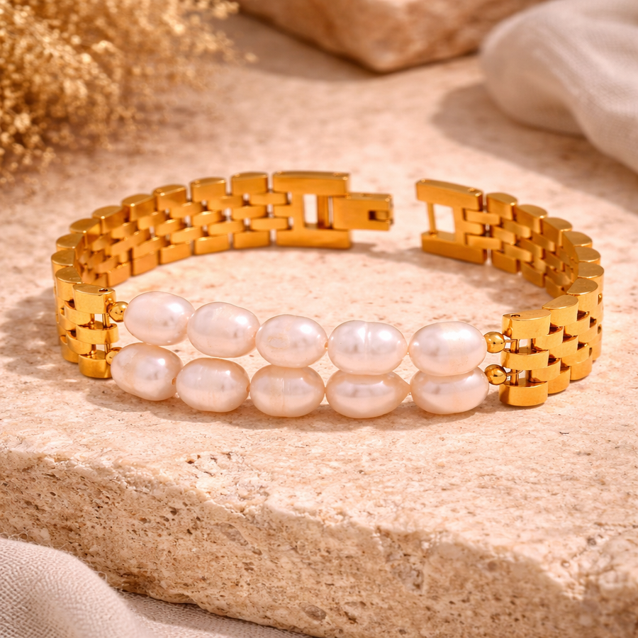 Glorious Prospective - 18K Bracelet with Pearls