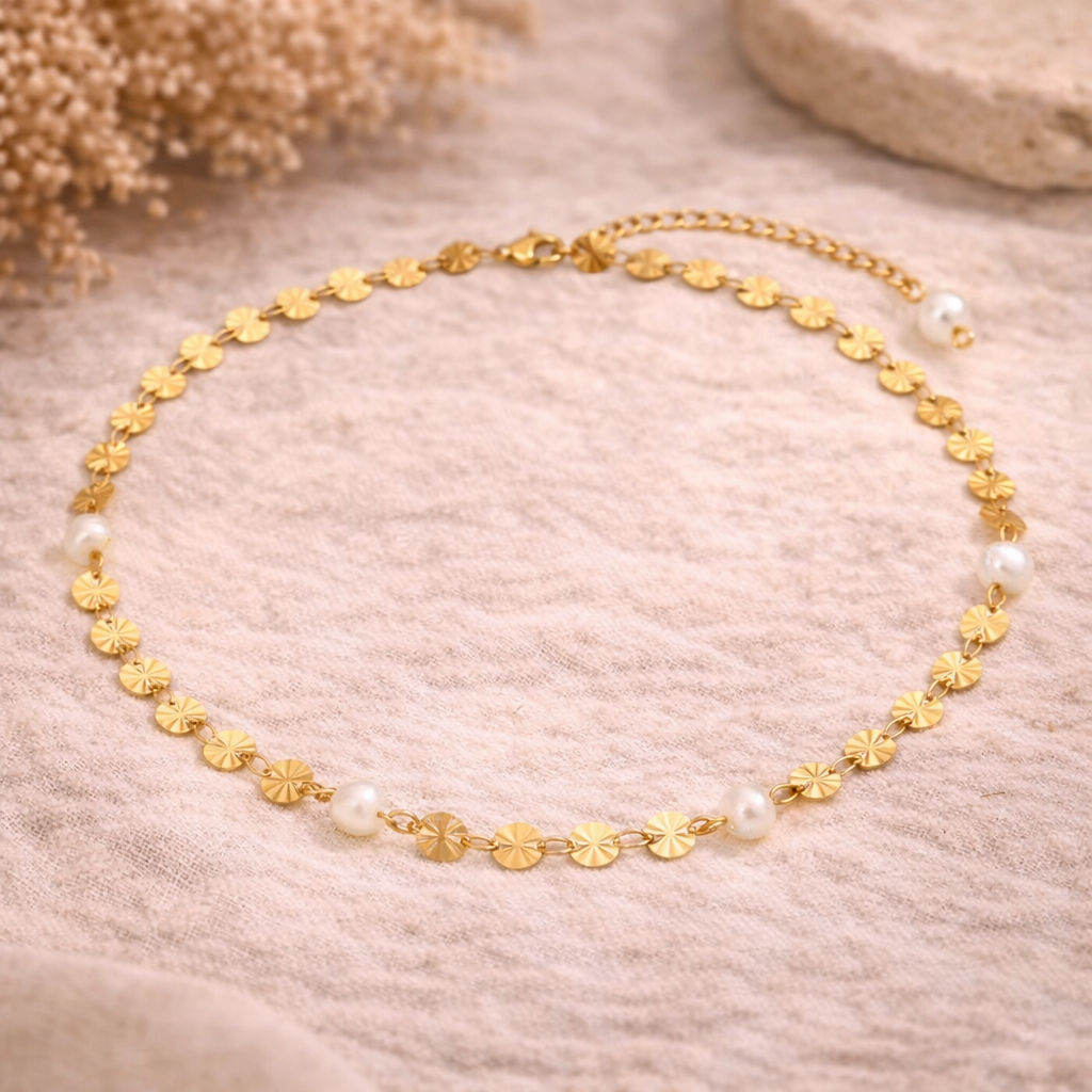 Kindness and Compassion - 18k Necklace with Pearls