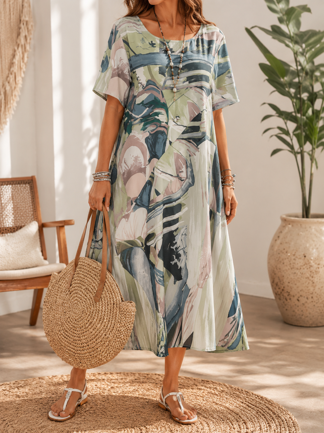 Brielle™ | Chiffon Midi Dress