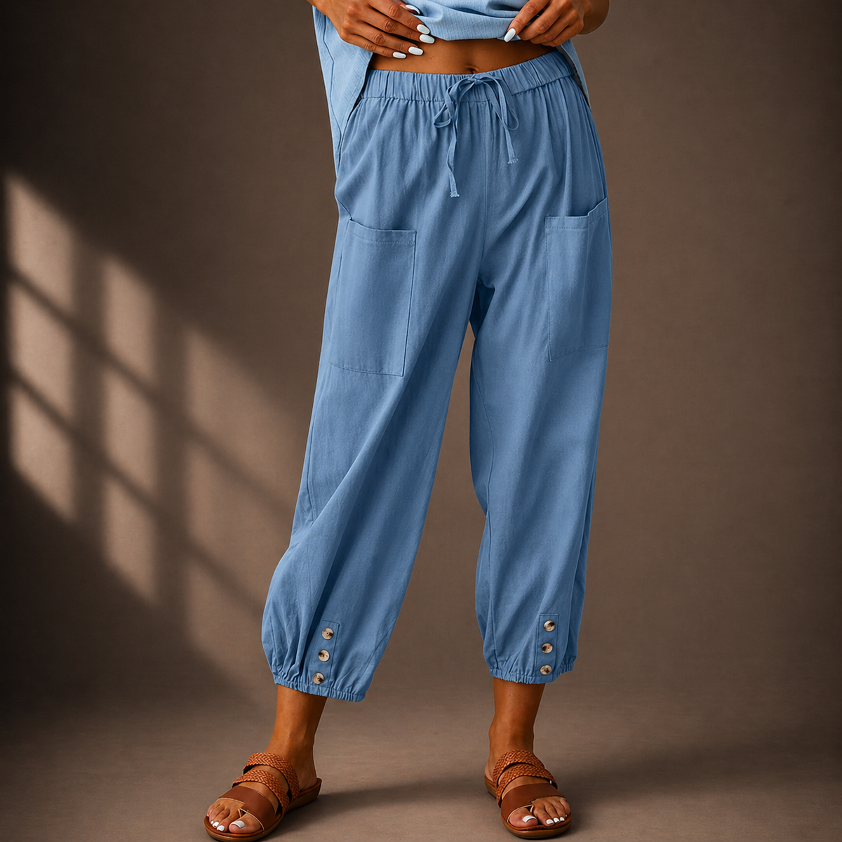 Novira™ | Cotton Linen Pants