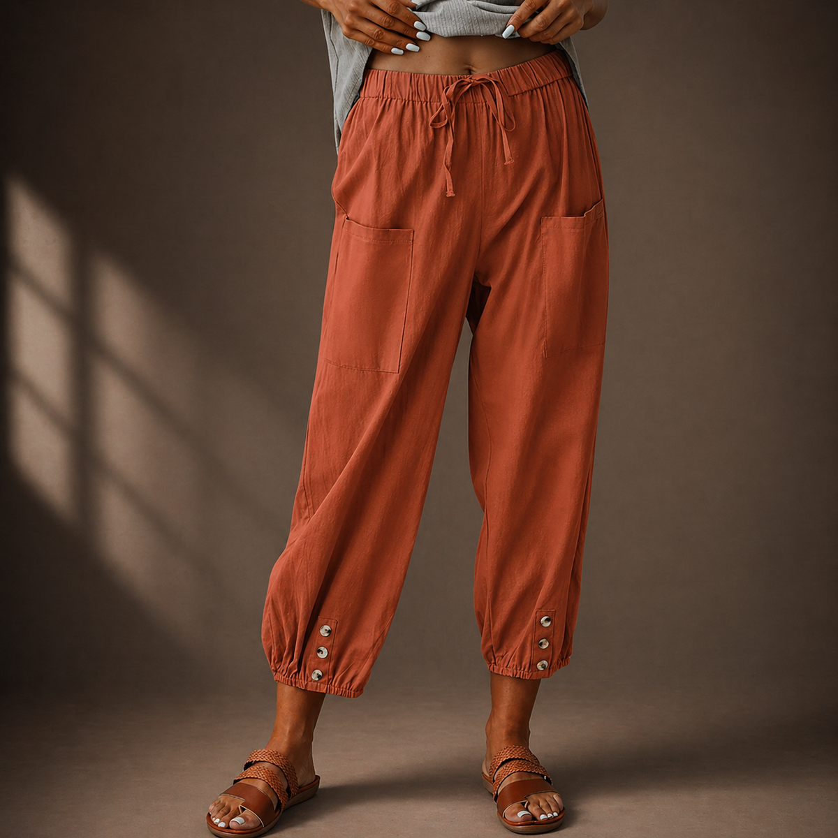 Novira™ | Cotton Linen Pants