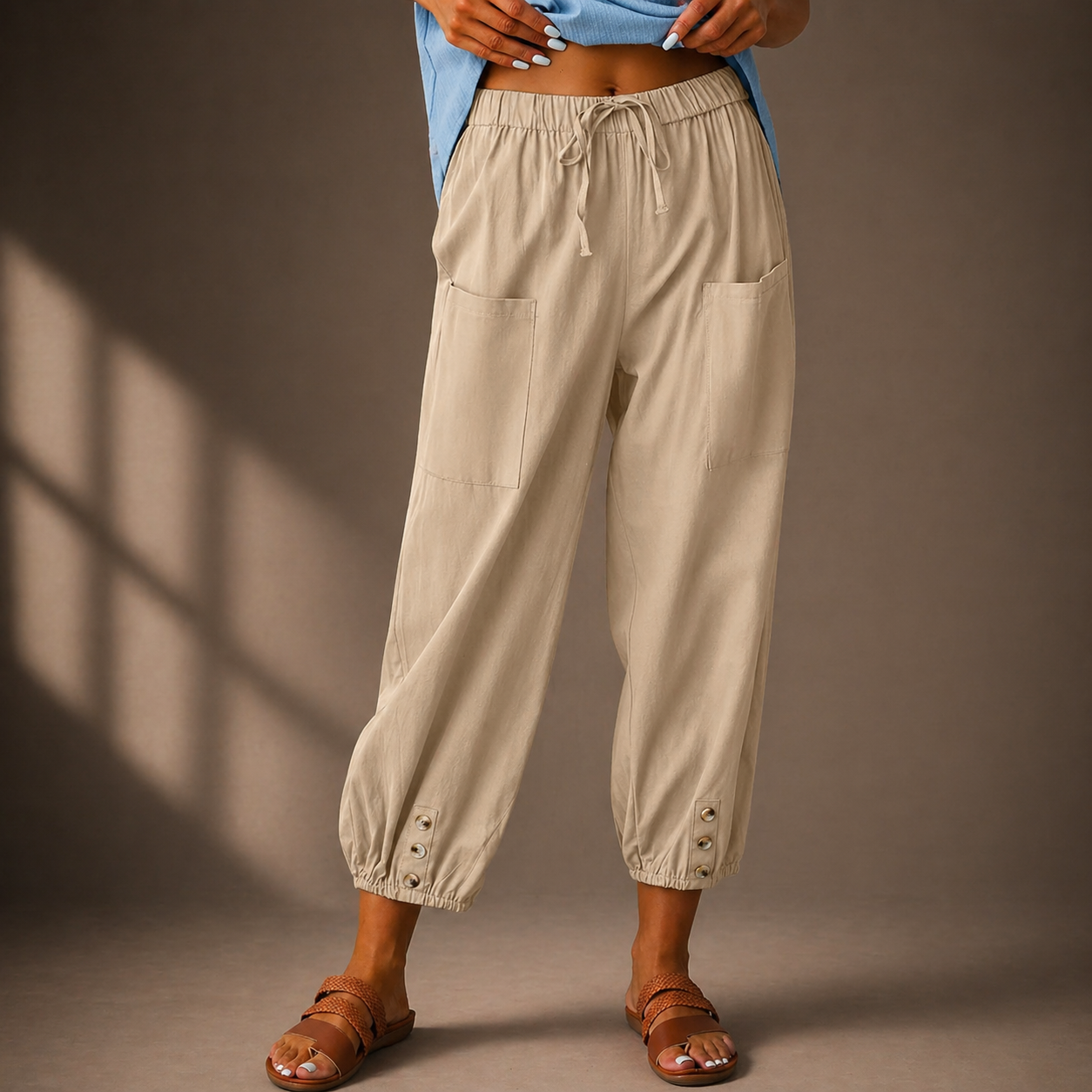 Novira™ | Cotton Linen Pants