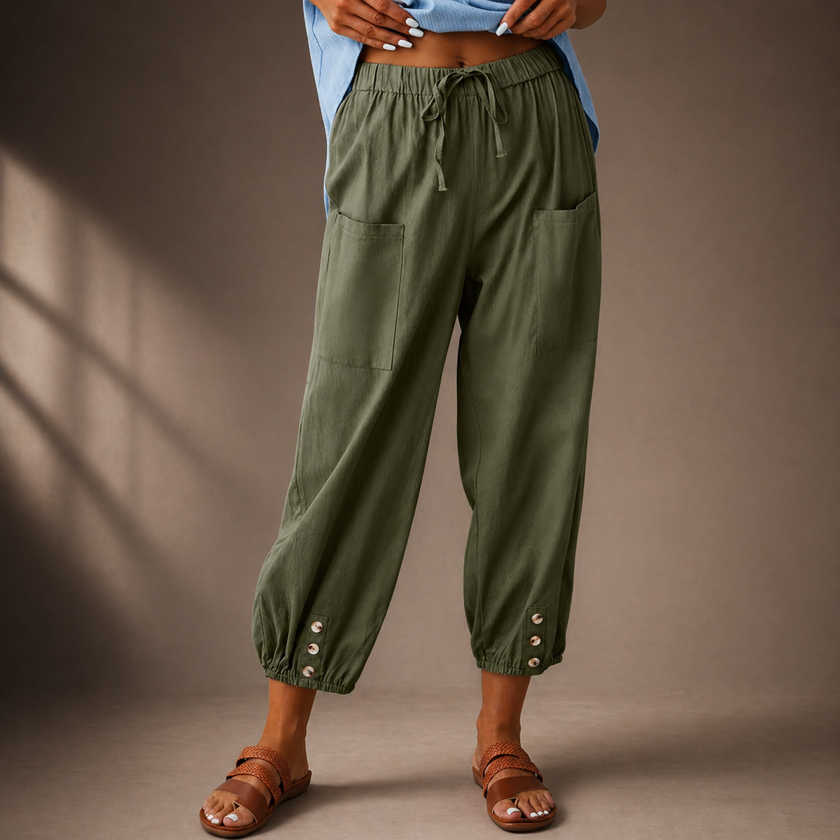 Novira™ | Cotton Linen Pants