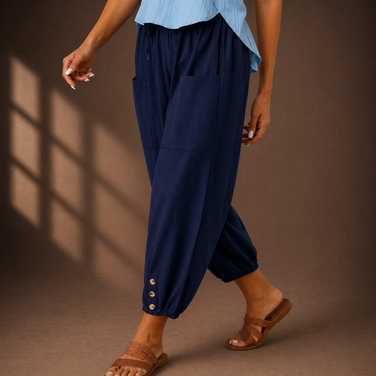 Novira™ | Cotton Linen Pants