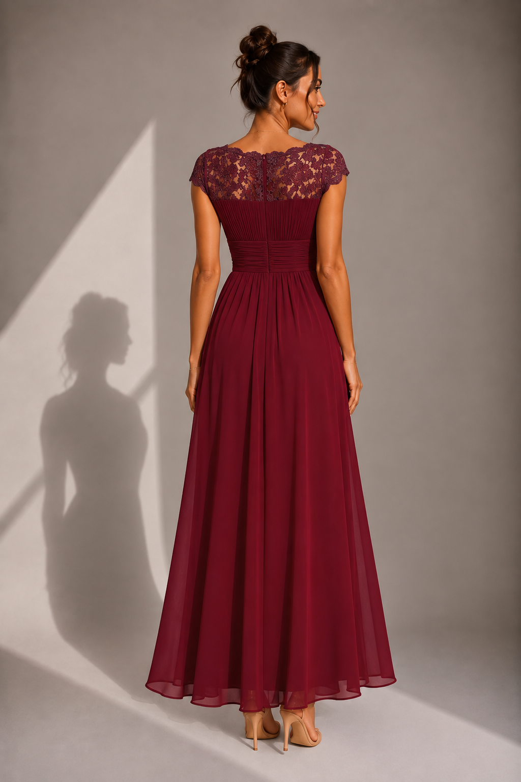 Elina™ | Lace Bodice Maxi Dress