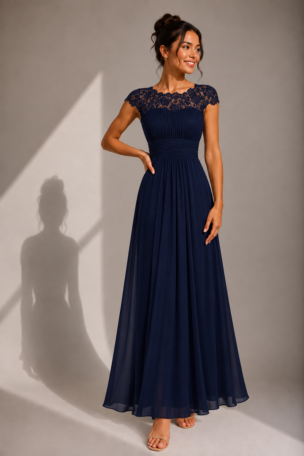 Elina™ | Lace Bodice Maxi Dress