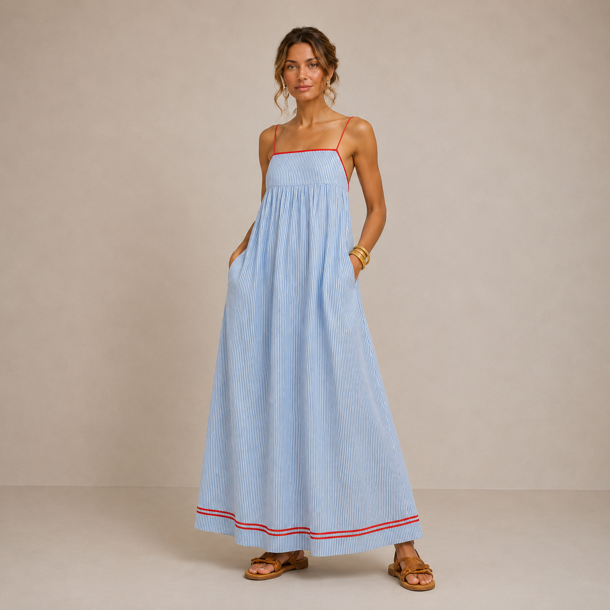 Maisie™ | Striped Maxi Dress