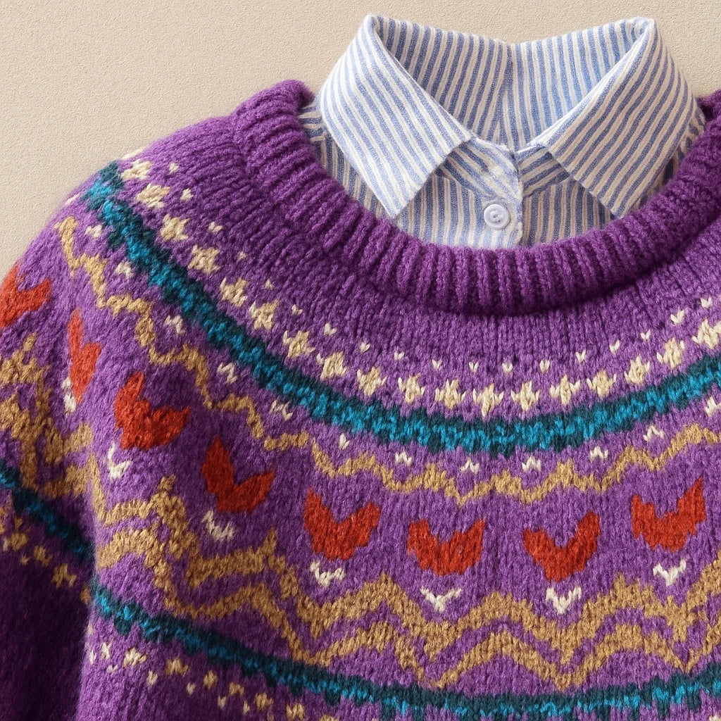 Marlena | Olive Fair Isle Jumper