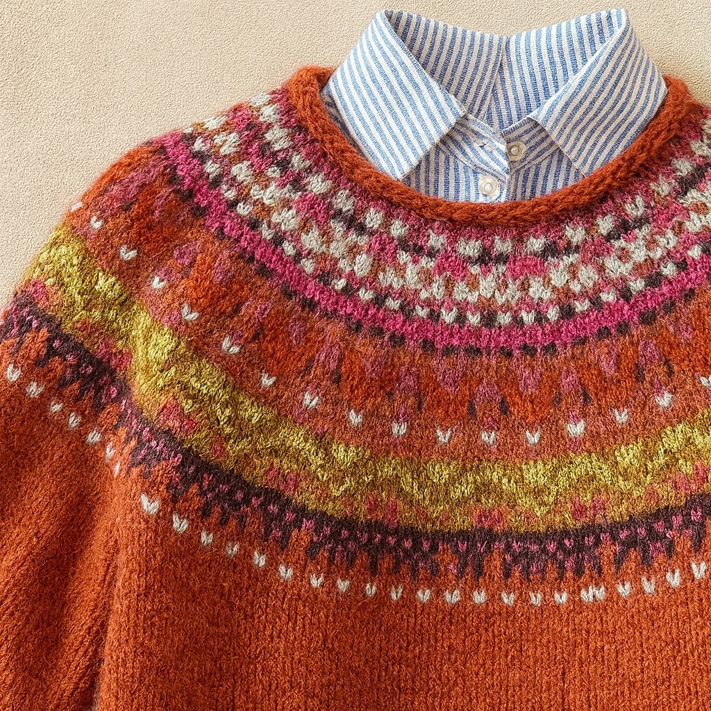 Marlena | Olive Fair Isle Jumper