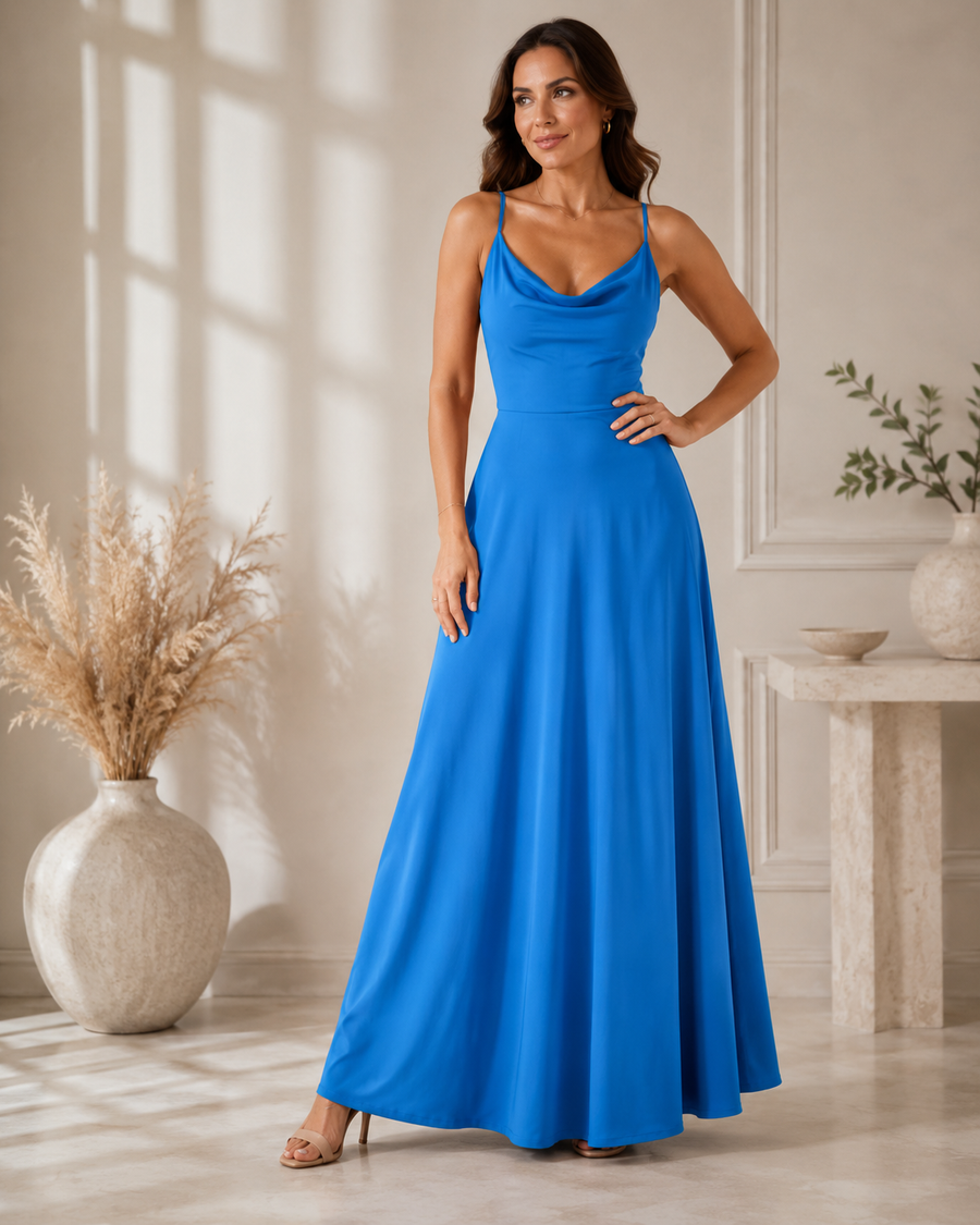 Brielle™ | Cowl-Neck Maxi Dress