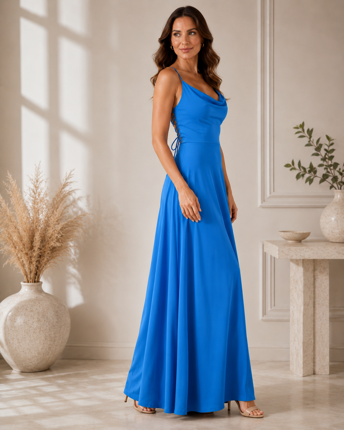 Brielle™ | Cowl-Neck Maxi Dress
