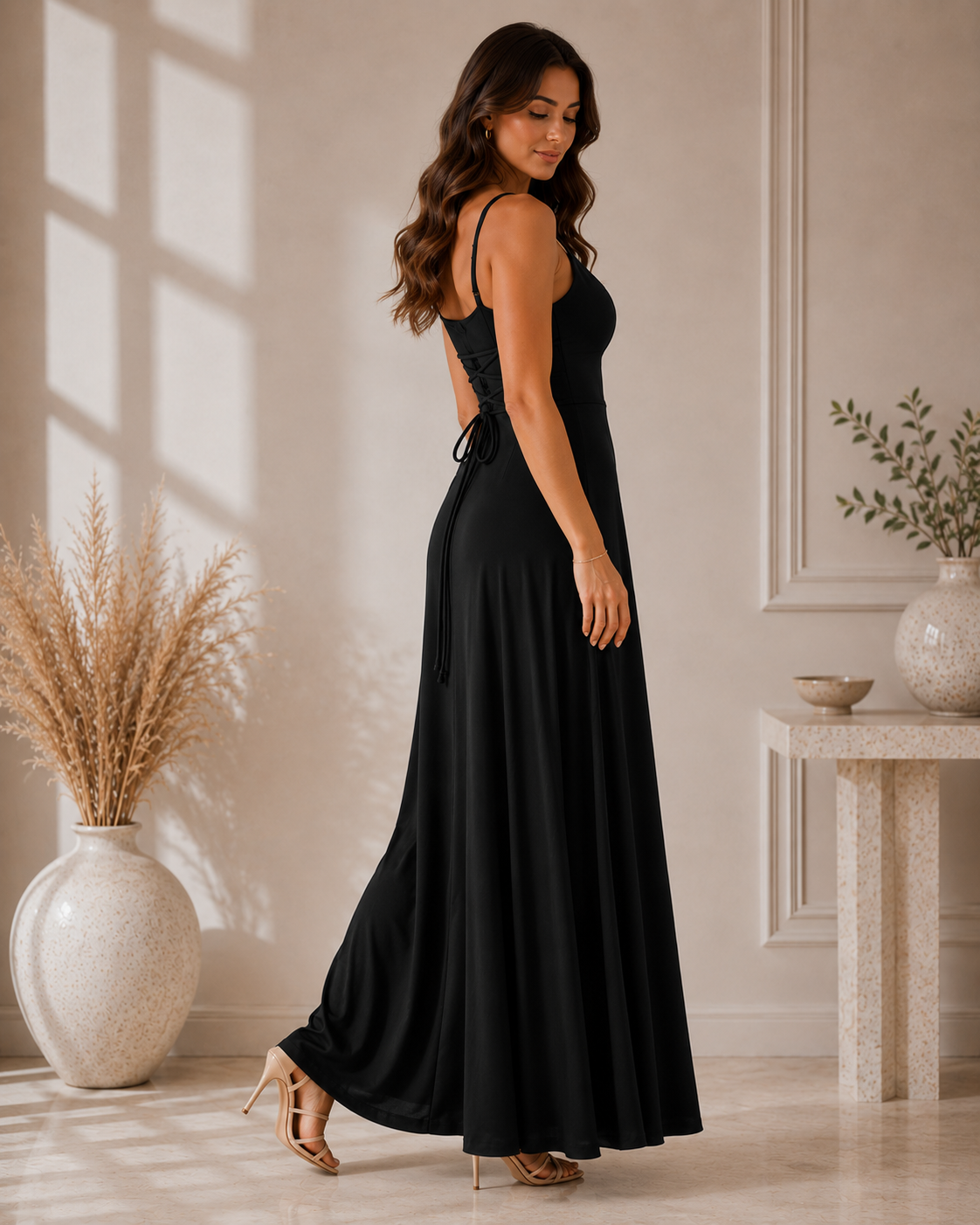 Brielle™ | Cowl-Neck Maxi Dress