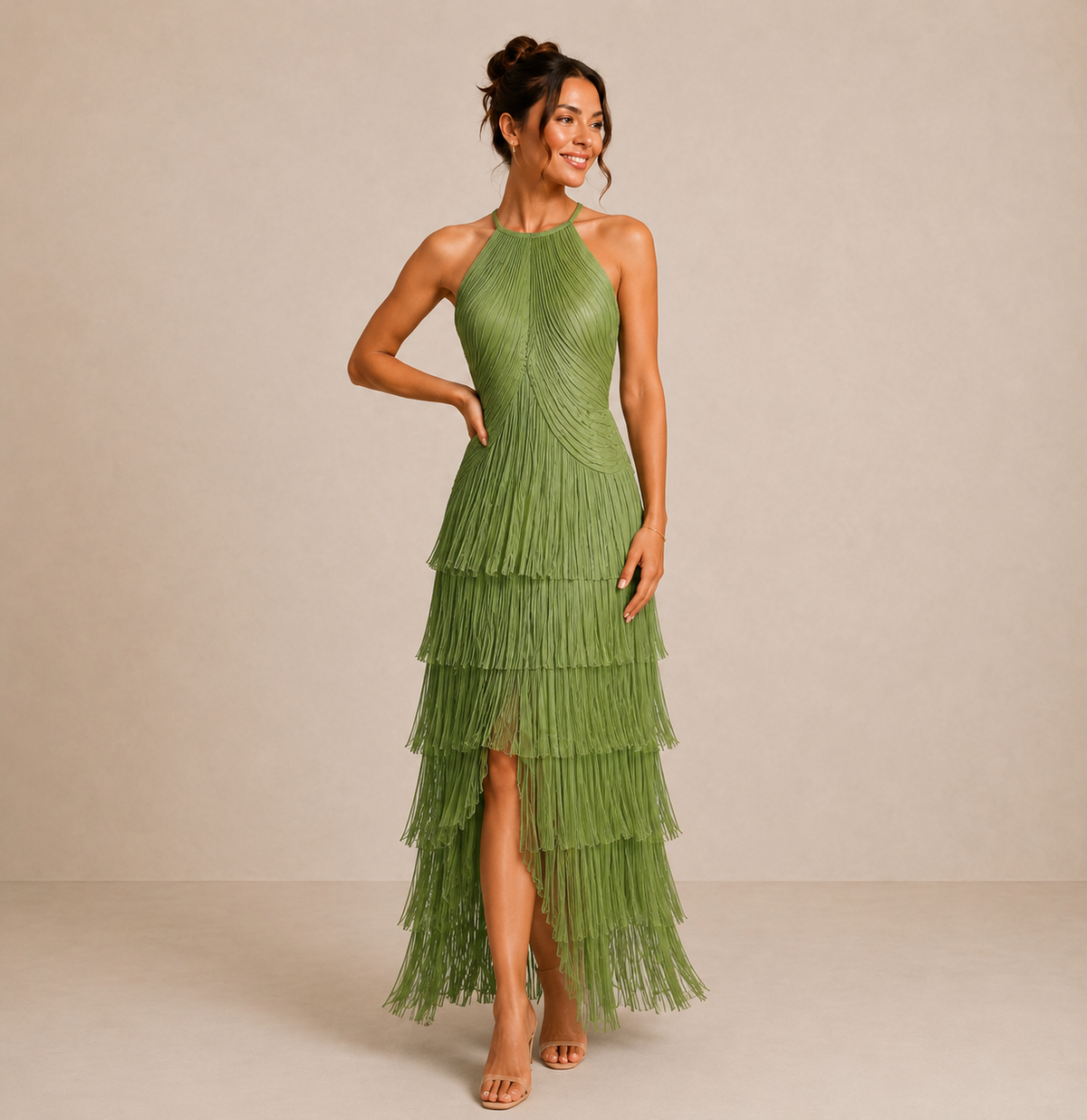 Lydia™ | Long Sleeve Midi Dress