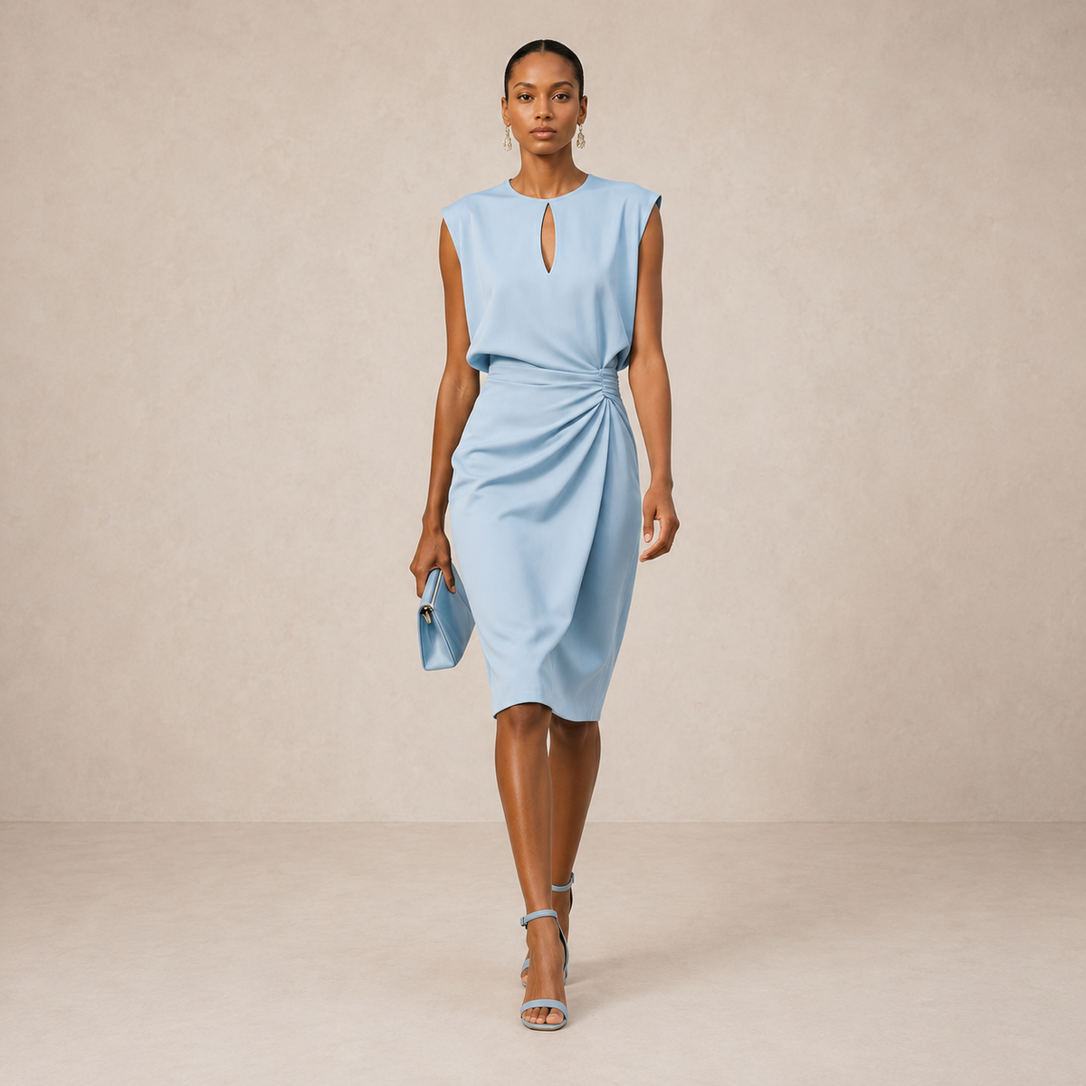 Harper™ | Draped Midi Dress