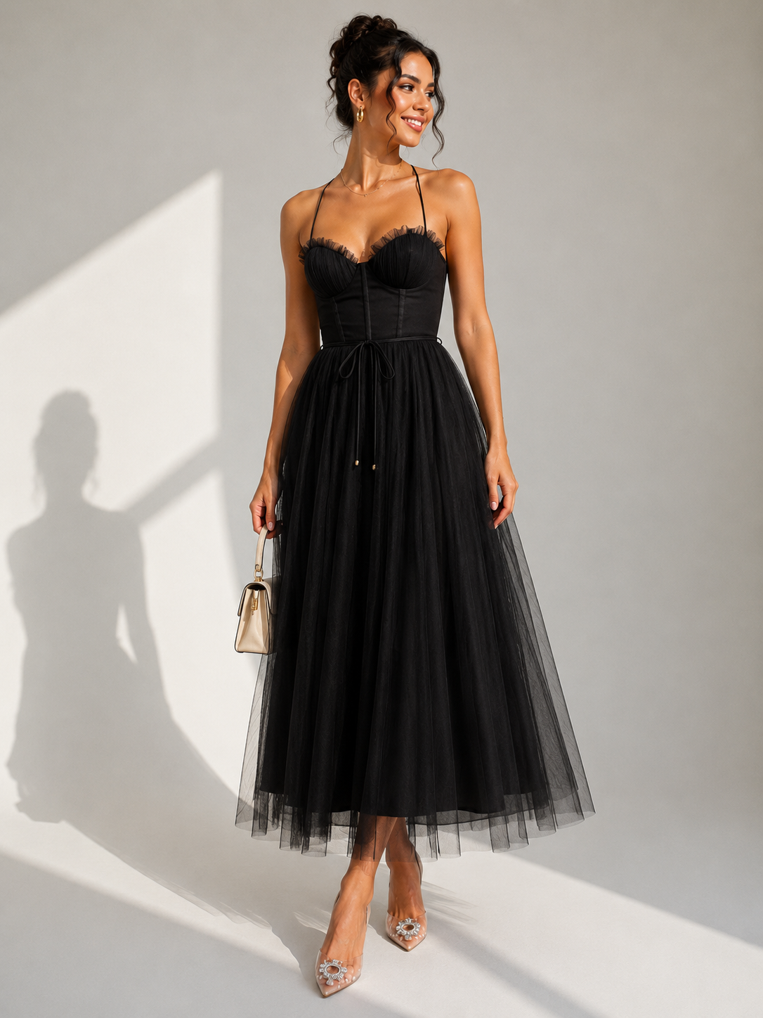 Charlotte™ | Cinched Waist Midi Dress