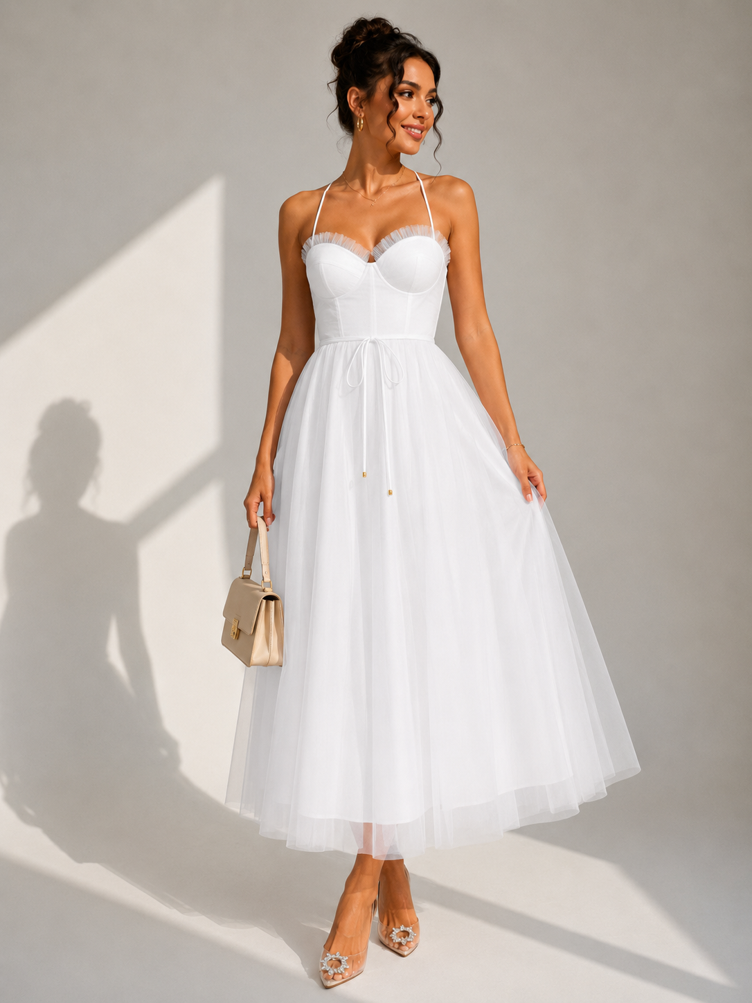 Charlotte™ | Cinched Waist Midi Dress