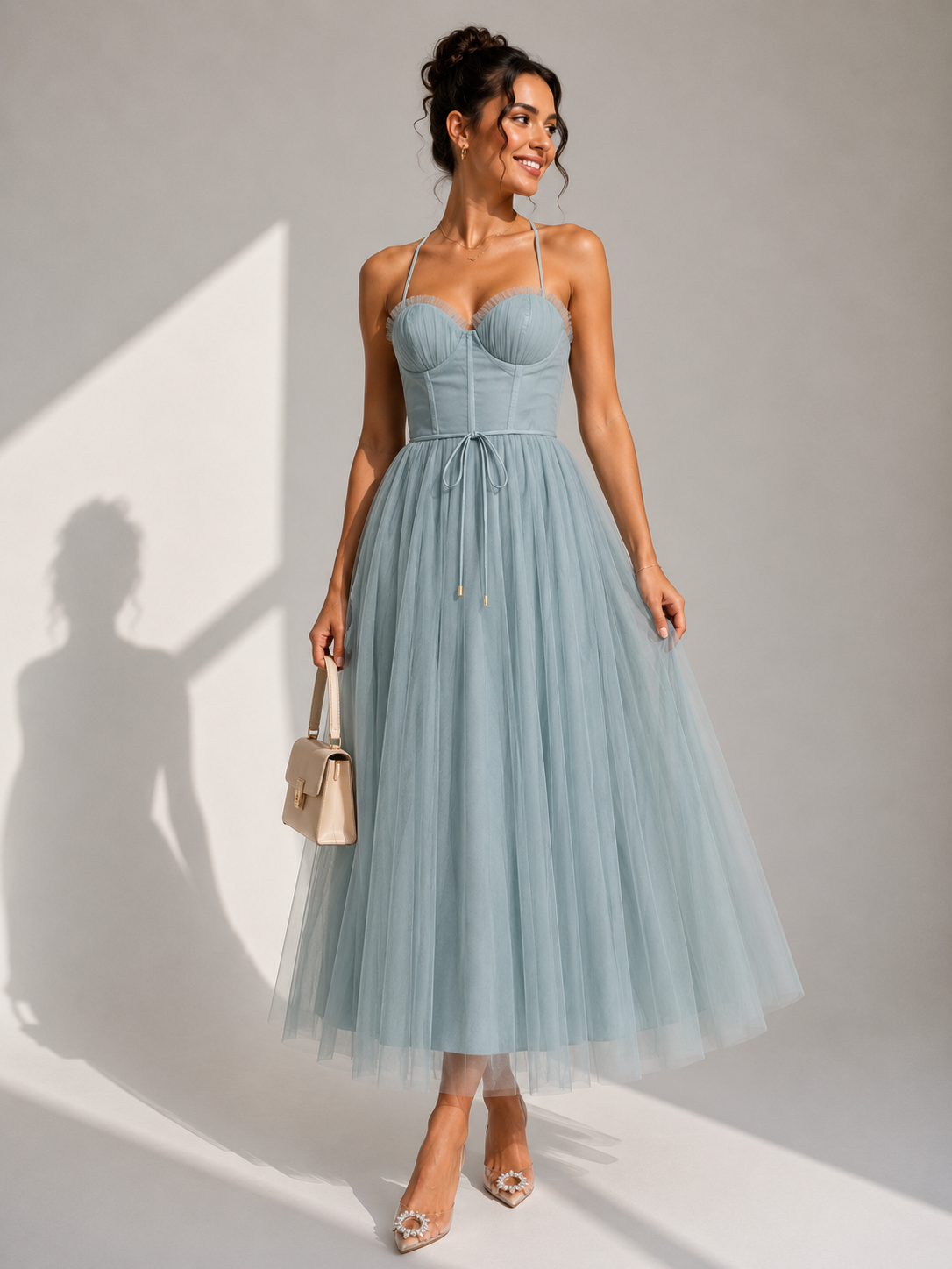 Charlotte™ | Cinched Waist Midi Dress