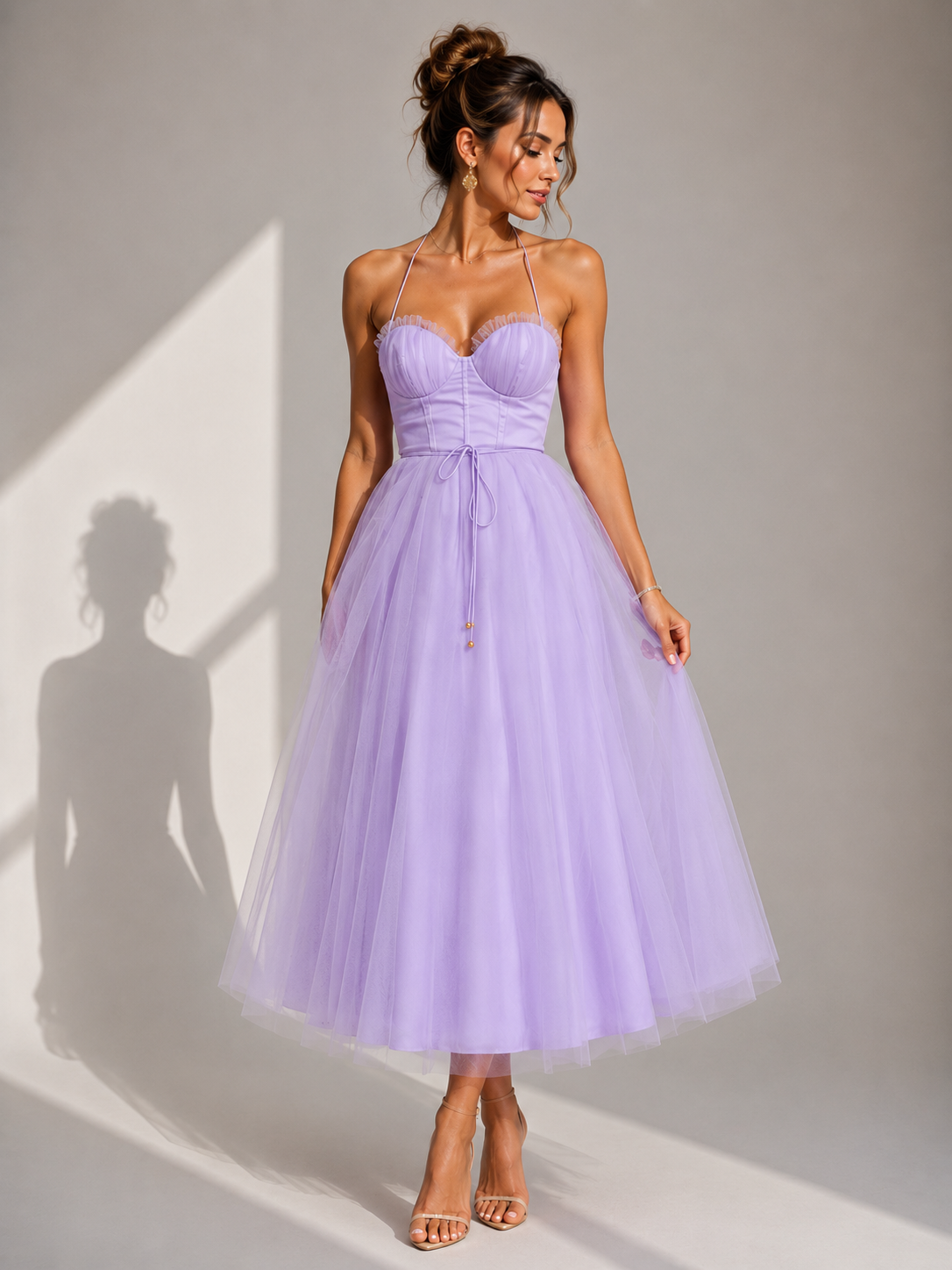Charlotte™ | Cinched Waist Midi Dress